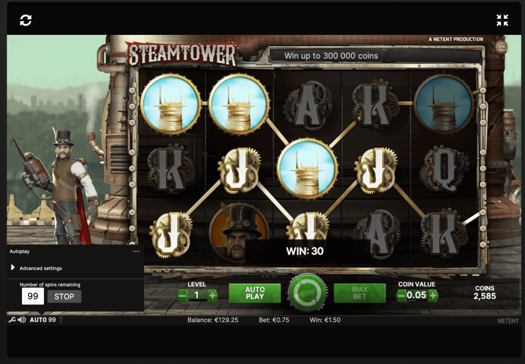 Steam Tower Slot - HOW TO PLAY